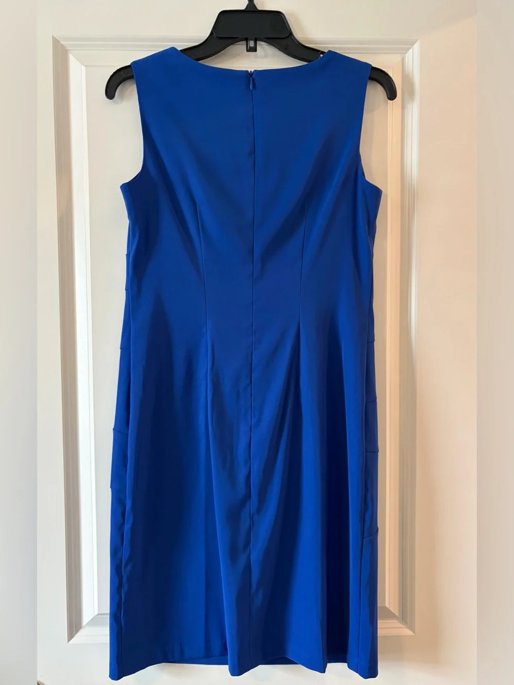 AB Studio Cobalt Blue Sleeveless Sheath Dress